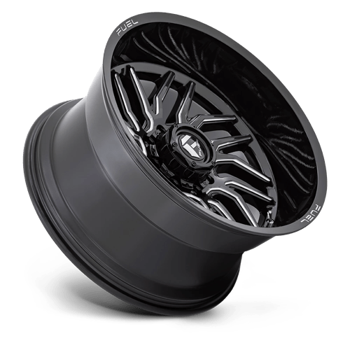 22x12 Fuel Off-Road D807 Hurricane Gloss Black Milled 6x135 ET-44 CB87.1 Wheel