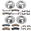 PowerStop Z36 Carbon-Fiber Ceramic Brake Pad with Drilled and Slotted Rotor Kit