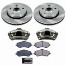 PowerStop OE Stock Replacement Low-Dust Ceramic Brake Pad, Rotor and Caliper Kit