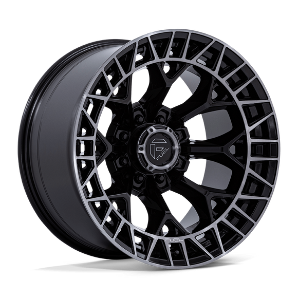 20x10 Fuel Off-Road FC873 Charger Gloss Black Face Dark Tint 8x165.1 ET-18 Wheel