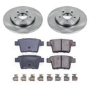 PowerStop OE Stock Replacement Low-Dust Ceramic Brake Pad and Rotor Kit