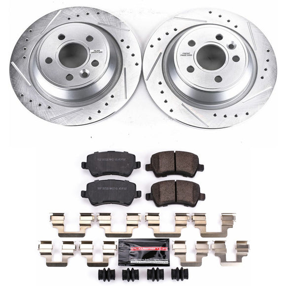 PowerStop Z23 Daily Driver Carbon-Fiber Ceramic Brake Pad and Drilled & Slotted