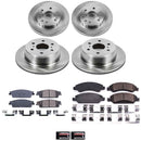 PowerStop OE Stock Replacement Low-Dust Ceramic Brake Pad and Rotor Kit