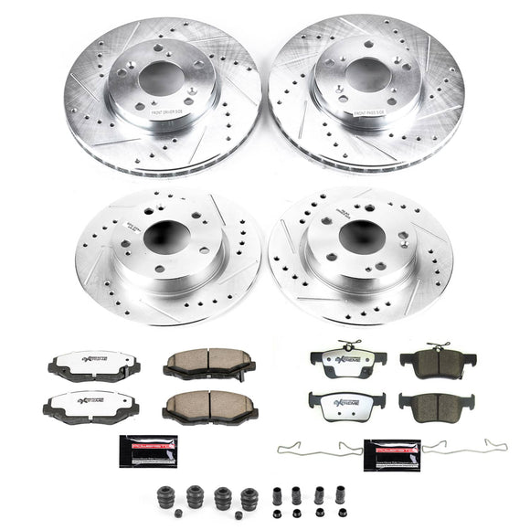 PowerStop Z26 Street Performance Ceramic Brake Pad and Drilled & Slotted Rotor K