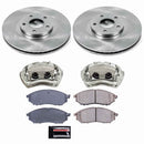 PowerStop OE Stock Replacement Low-Dust Ceramic Brake Pad, Rotor and Caliper Kit