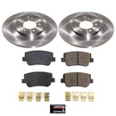 PowerStop OE Stock Replacement Low-Dust Ceramic Brake Pad and Rotor Kit