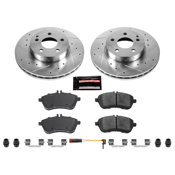 PowerStop Z23 Daily Driver Carbon-Fiber Ceramic Brake Pad and Drilled & Slotted
