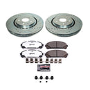 PowerStop Z36 Carbon-Fiber Ceramic Brake Pad with Drilled and Slotted Rotor Kit