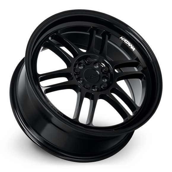 Katana KR02 Glossy Black 5x100/114.3 ET40 CB73.1 Wheel Rim