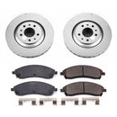 PowerStop Genuine Geomet Coated Rotor and Low-Dust Ceramic Brake Pad Kit