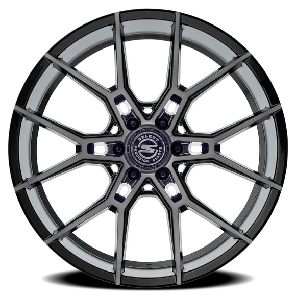 22X10 Select Precision Alloys Alpine 6X139.7 Gloss Black ET25 Wheel