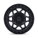 17x9 KMC KM553 Torx Matte Black With Gloss Black Lip 5x127 ET-12 CB71.5 Wheel