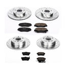 PowerStop Z23 Daily Driver Carbon-Fiber Ceramic Brake Pad and Drilled & Slotted
