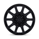 22x10 Fuel Off-Road FC880 Super C Matte Black BLANK ET-18 CB78.1 Wheel Rim
