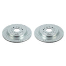 PowerStop Evolution Drilled Slotted Rotors Pair Rear For Ram 1500