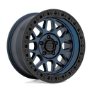 18X9 KMC KM549 GRS Midnight Blue With Gloss Black Lip 5X127 ET-12 wheel/rim-3