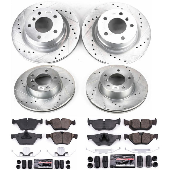 PowerStop Z23 Daily Driver Carbon-Fiber Ceramic Brake Pad and Drilled & Slotted
