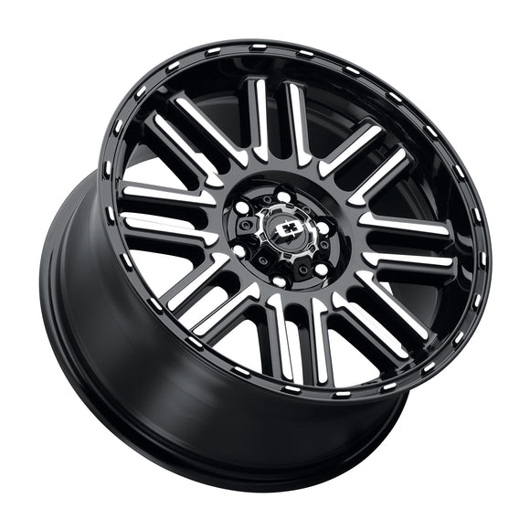 18x8.5 Vision 348 Nexus Gloss Black Machined Face 6x120 ET18 Wheel Rim