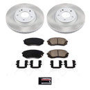 PowerStop Semi-Coated Rotor and Low-Dust Ceramic Brake Pad Kit
