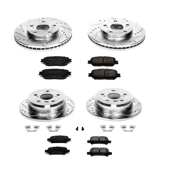 PowerStop Z23 Daily Driver Carbon-Fiber Ceramic Brake Pad and Drilled & Slotted
