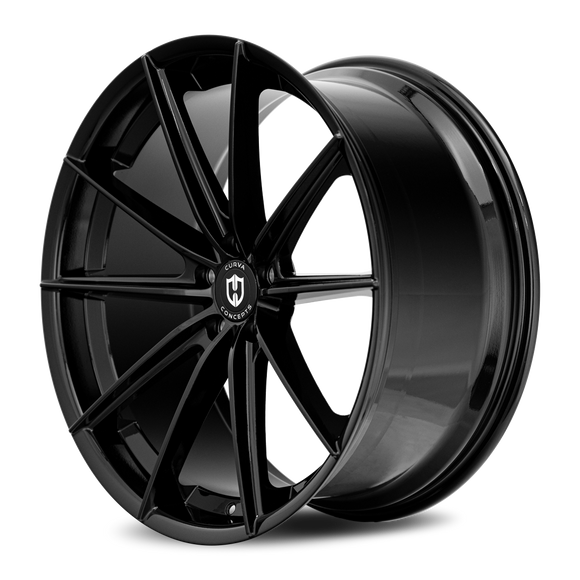 22x9 Curva CFF46 Gloss Black 5x130 ET40 wheel/rim