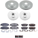 PowerStop Genuine Geomet Coated Rotor and Low-Dust Ceramic Brake Pad Kit