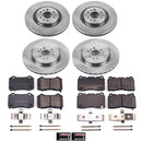 PowerStop OE Stock Replacement Low-Dust Ceramic Brake Pad and Rotor Kit