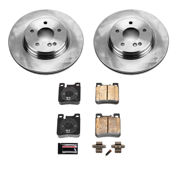PowerStop OE Stock Replacement Low-Dust Ceramic Brake Pad and Rotor Kit