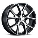 17x8 Voxx Lumi Gloss Black Machined Face 5x114.3 ET35 wheel/rim