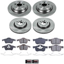 PowerStop OE Stock Replacement Low-Dust Ceramic Brake Pad and Rotor Kit