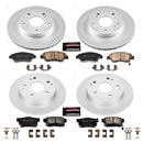 PowerStop Genuine Geomet Coated Rotor and Low-Dust Ceramic Brake Pad Kit