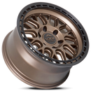 17x9 Lock Off-Road Onyx Matte Bronze W Matte Black Ring 6x139.7 ET1 Wheel Rim
