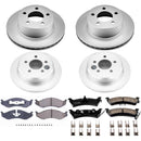 PowerStop Genuine Geomet Coated Rotor and Low-Dust Ceramic Brake Pad Kit