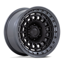 17x9 Black Rhino BR014 Sahara Matte Black W/ Gloss Black Lip 6x139.7 ET-12 Wheel