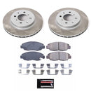 PowerStop Semi-Coated Rotor and Low-Dust Ceramic Brake Pad Kit