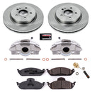 PowerStop OE Stock Replacement Low-Dust Ceramic Brake Pad, Rotor and Caliper Kit