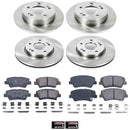 PowerStop OE Stock Replacement Low-Dust Ceramic Brake Pad and Rotor Kit