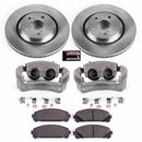 PowerStop OE Stock Replacement Low-Dust Ceramic Brake Pad, Rotor and Caliper Kit