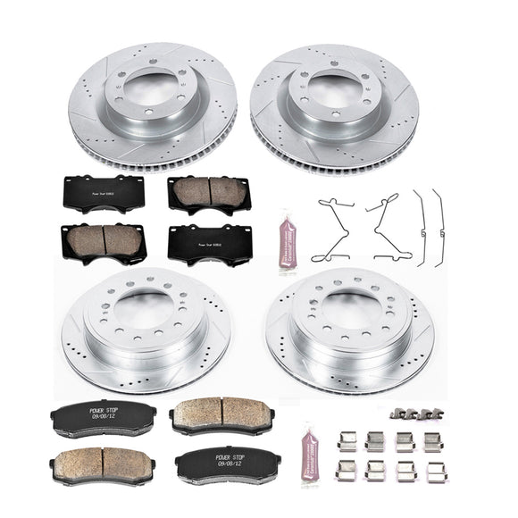 PowerStop Z23 Daily Driver Carbon-Fiber Ceramic Brake Pad and Drilled & Slotted