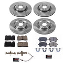 PowerStop OE Stock Replacement Low-Dust Ceramic Brake Pad and Rotor Kit