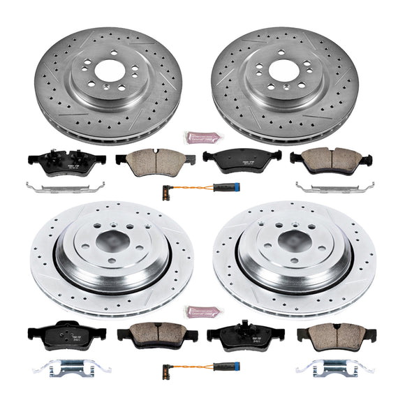 PowerStop Z23 Daily Driver Carbon-Fiber Ceramic Brake Pad and Drilled & Slotted