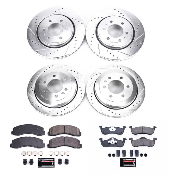 PowerStop Z23 Daily Driver Carbon-Fiber Ceramic Brake Pad and Drilled & Slotted