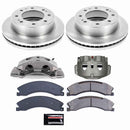PowerStop OE Stock Replacement Low-Dust Ceramic Brake Pad, Rotor and Caliper Kit