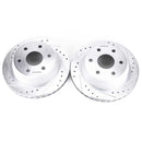 PowerStop Evolution Drilled Slotted Rotors Pair Rear For Chevy Suburban 1500