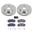 PowerStop OE Stock Replacement Low-Dust Ceramic Brake Pad and Rotor Kit