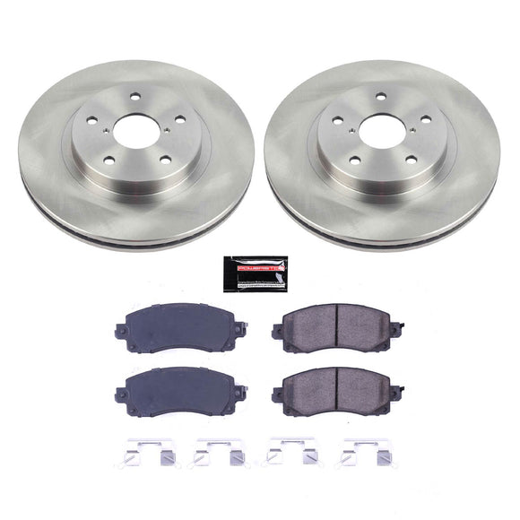 PowerStop OE Stock Replacement Low-Dust Ceramic Brake Pad and Rotor Kit