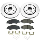 PowerStop Genuine Geomet Coated Rotor and Low-Dust Ceramic Brake Pad Kit