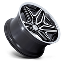 22X9 Asanti Black AB046 Duke Metallic Blue 5x120 ET15 Wheel Rim