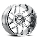20x12 Vision 360 Sliver Chrome Wheel 6x139.7 ET-55 CB106.2