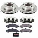 PowerStop OE Stock Replacement Low-Dust Ceramic Brake Pad, Rotor and Caliper Kit